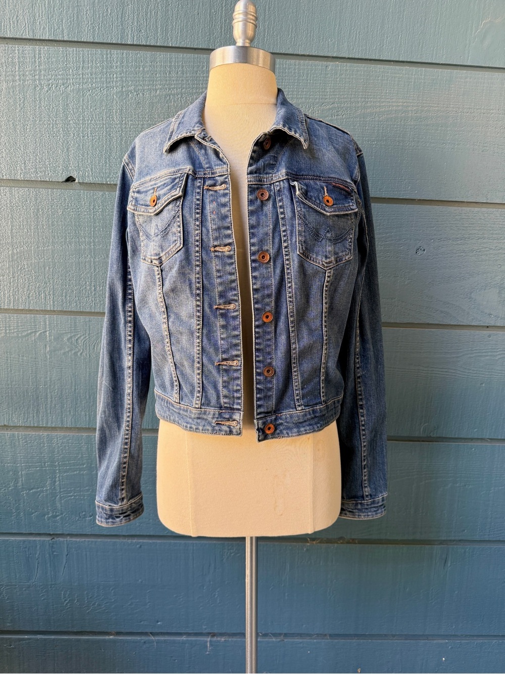 Superdry Classic Blue Denim Jacket - Women's Casual Trucker jacket 💙 L